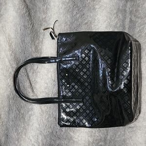 Kate Spade Black Patent Tote Bag & Avia Medium Leggings